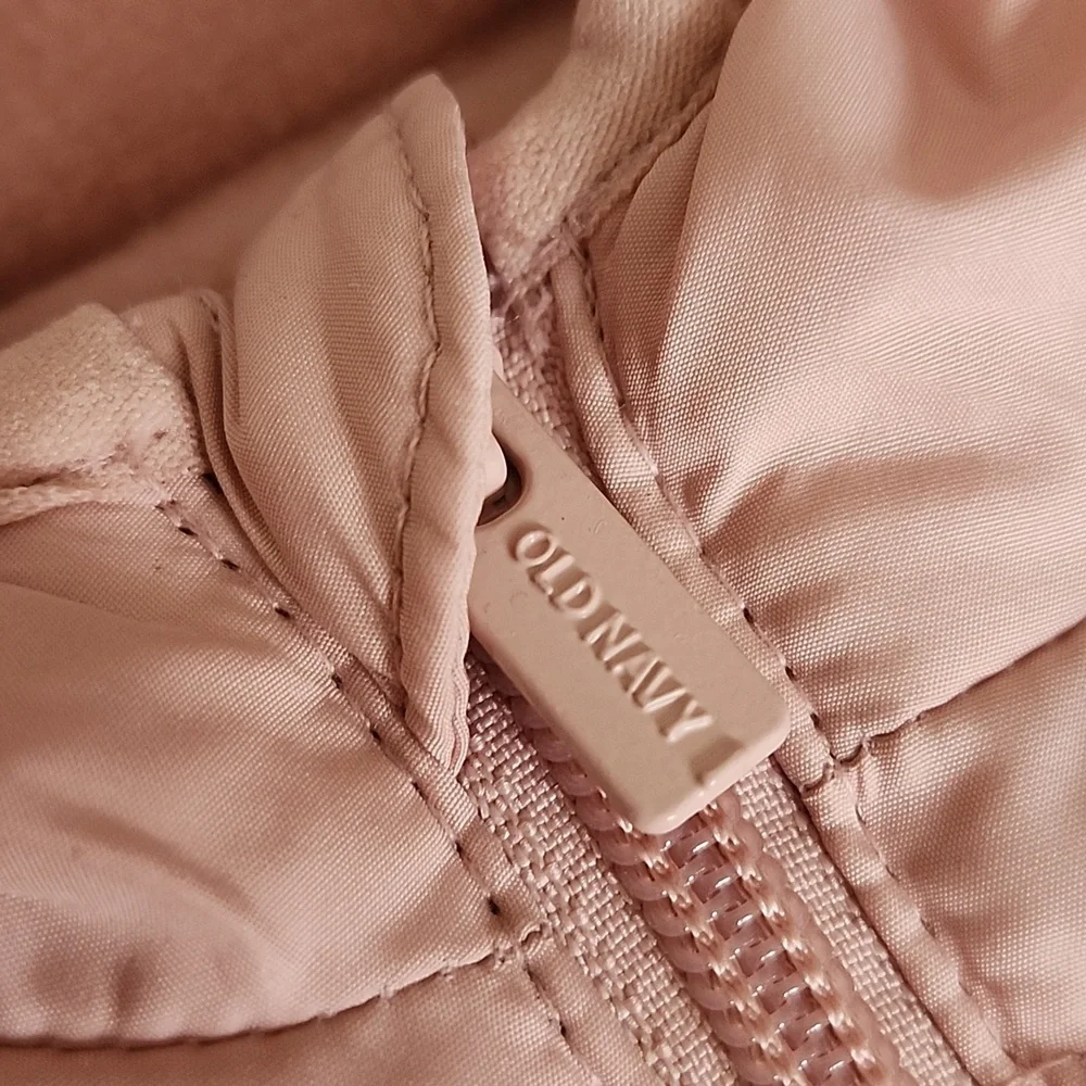 Old Navy Pink Hooded Kids Snowsuit Water-resistant, 6-12M - Picture 3 of 10